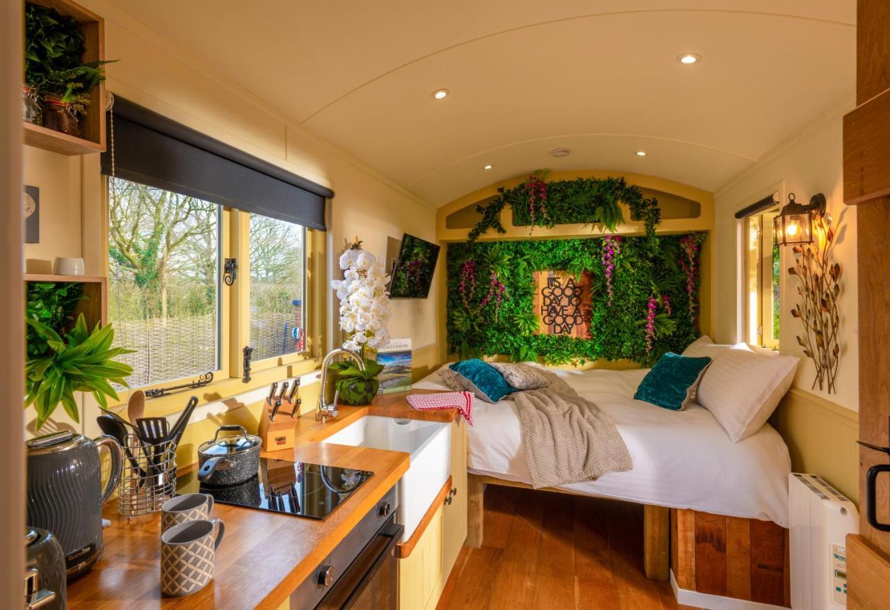 Hillside View Shepherds Hut - Ockeridge Rural Retreats Little Witley Zewnętrze zdjęcie