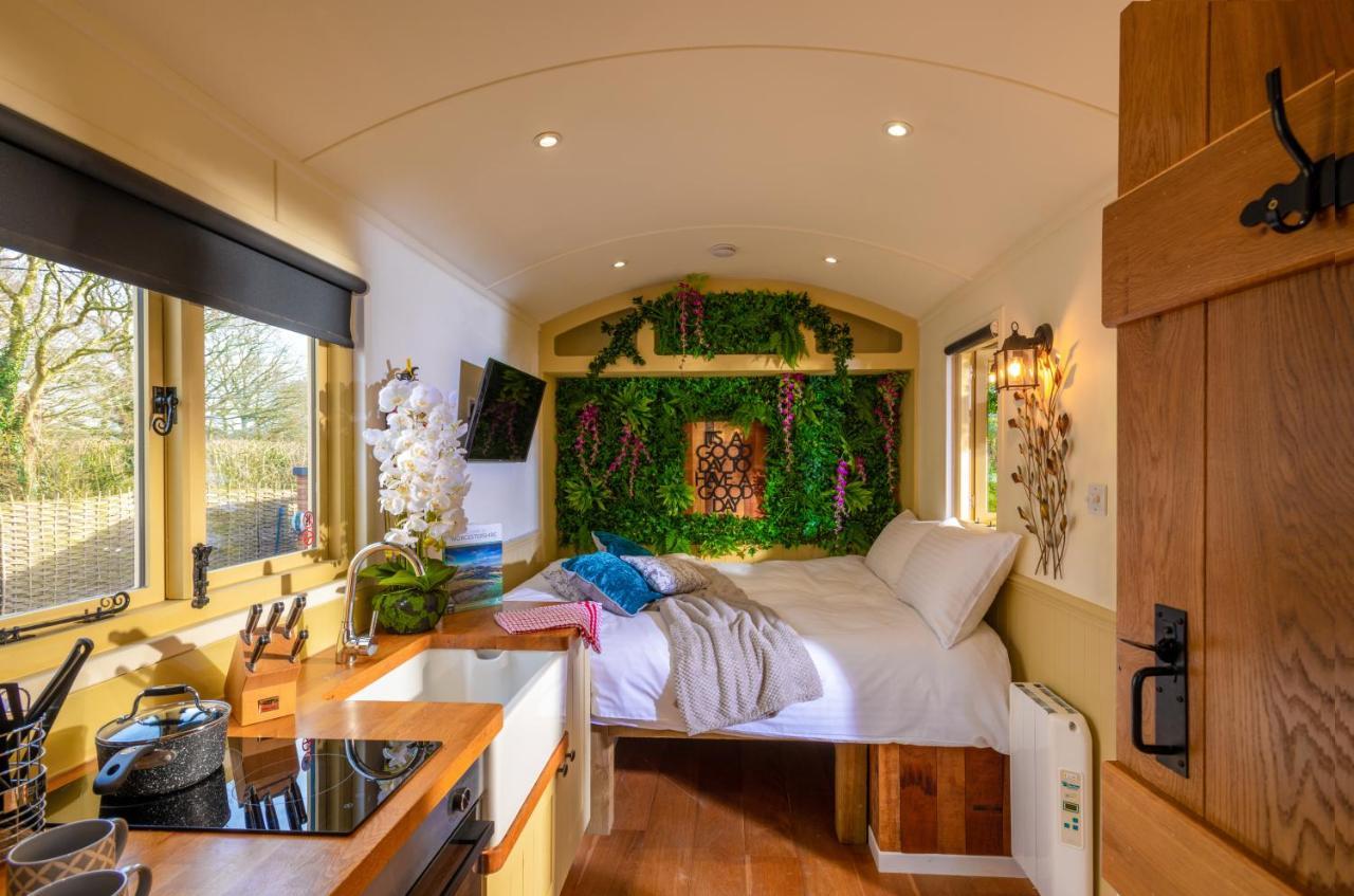 Hillside View Shepherds Hut - Ockeridge Rural Retreats Little Witley Zewnętrze zdjęcie