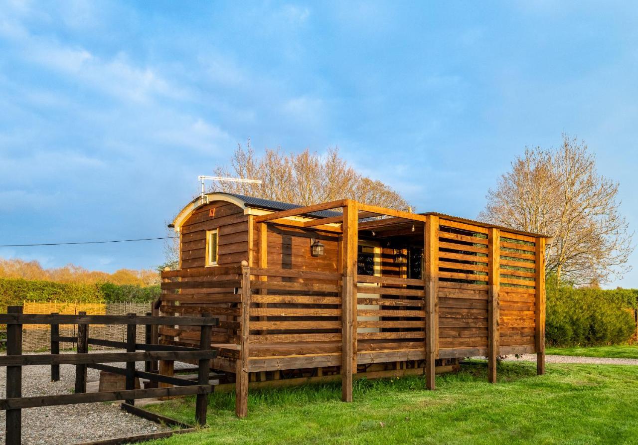 Hillside View Shepherds Hut - Ockeridge Rural Retreats Little Witley Zewnętrze zdjęcie